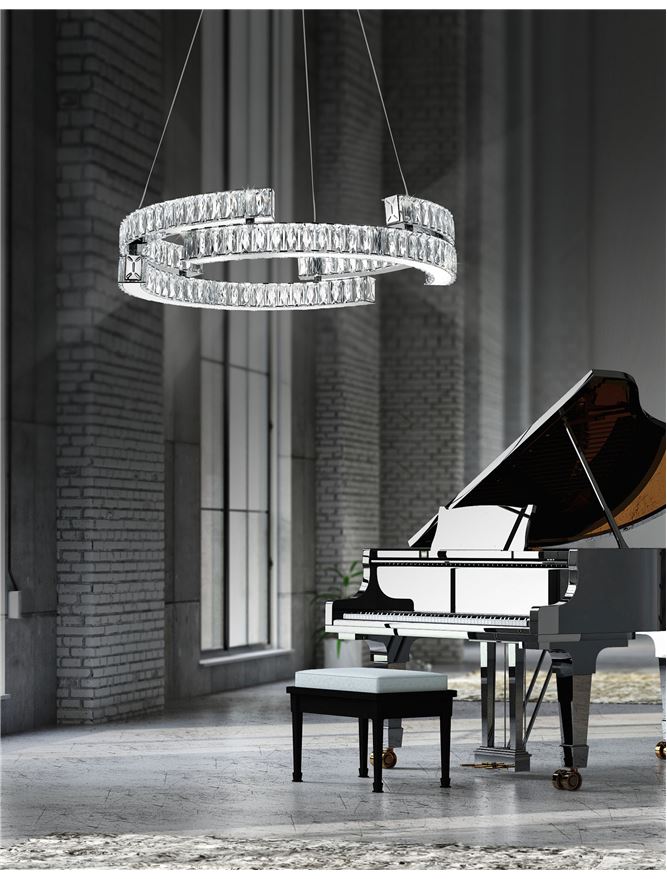 LED CRYSTAL PENDANT LUMINAIRES